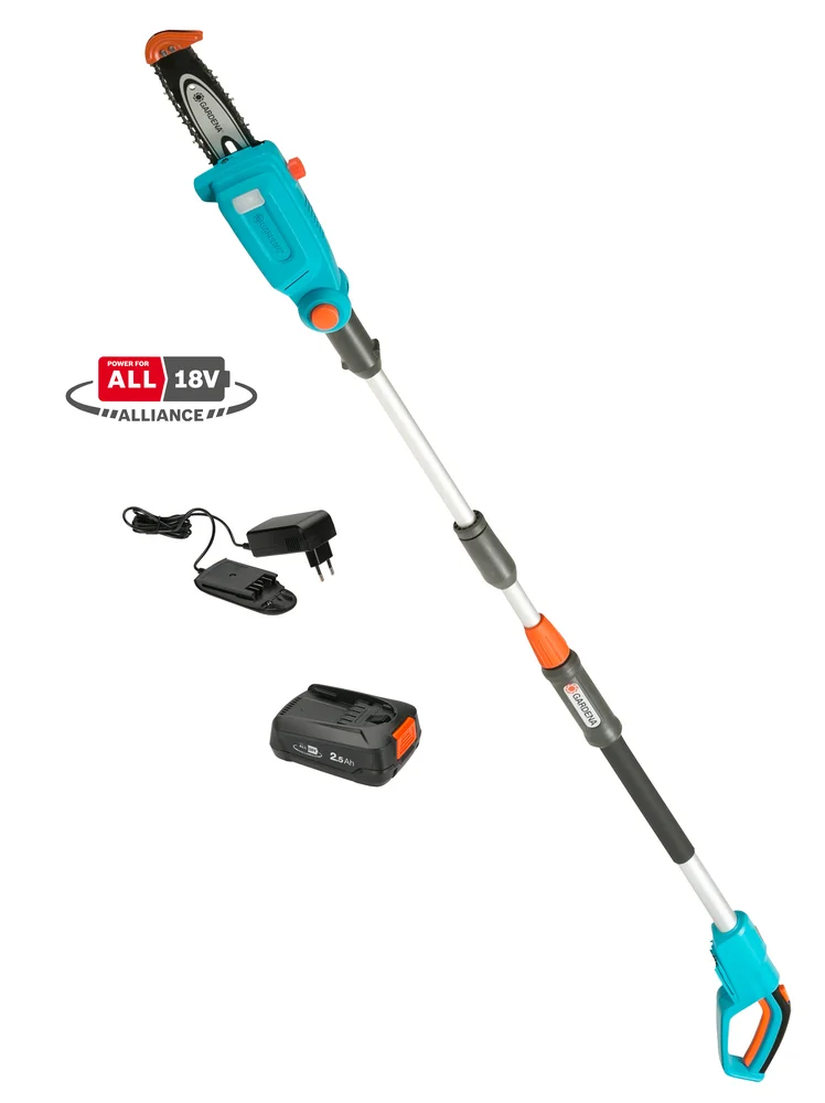 Elagueuse sur perche TCS 20/18V P4A Kit prêt à l’usage 4,0 m sans fil – Gardena